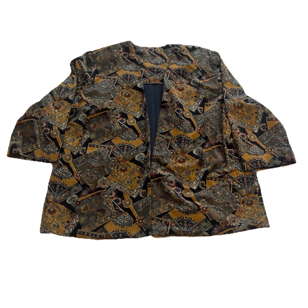 Custom Jacket Women's Blazer Corduroy Lined Paisley